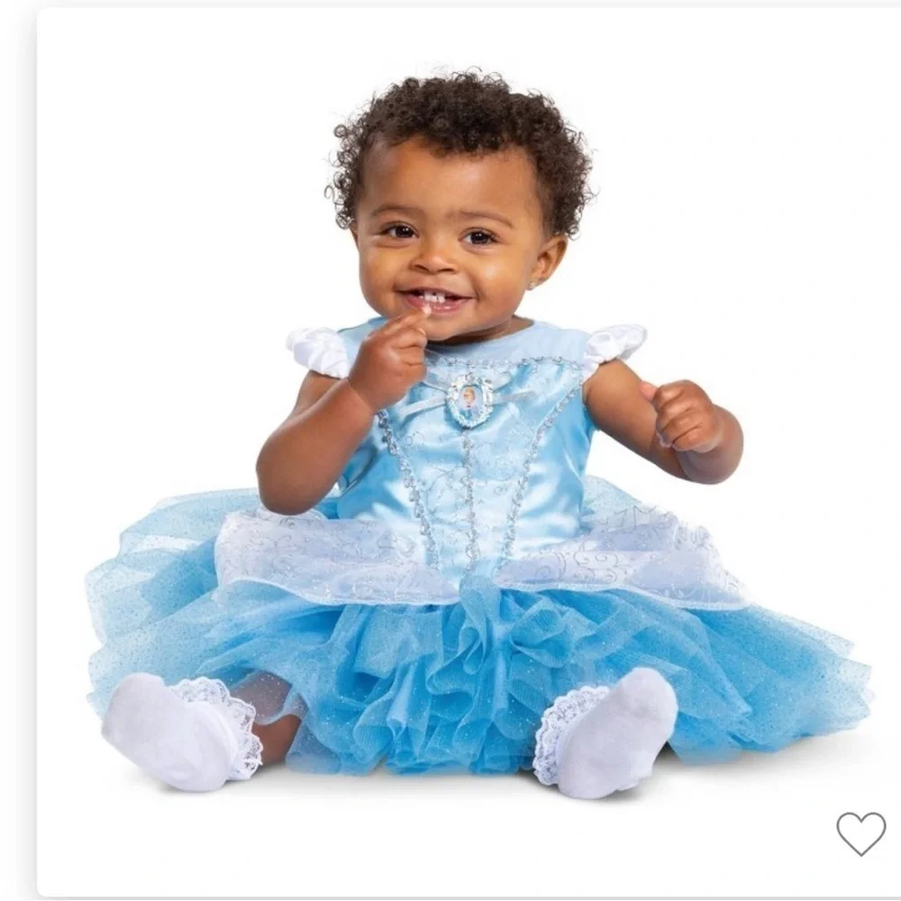 BABY DISNEY PRINCESS CINDERELLA COSTUME TUTU DRESS 12-18 MONTHS INFANT NEW